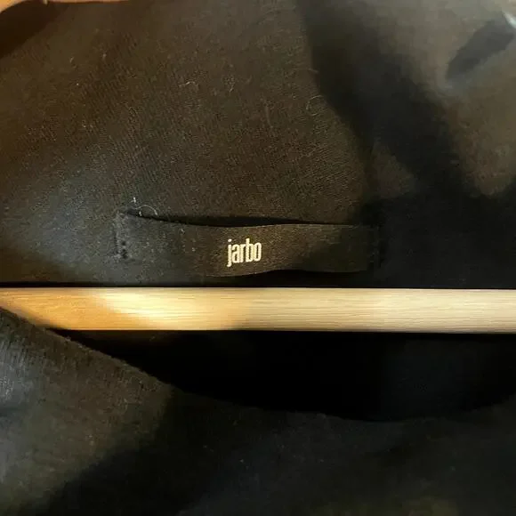 Jarbo Black Pima Cotton Classic Cowl Neck Sweater Women's EU 36 / US 4 EUC - Picture 6 of 12